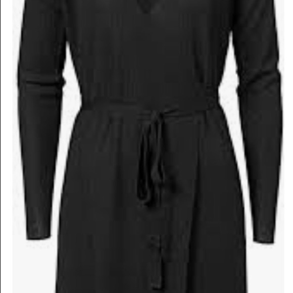 BLACK Wrap Dress - Picture 2 of 4